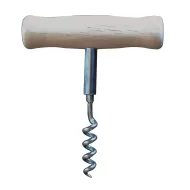 Lockhart T-Shaped Wooden Handle Traditional Corkscrew - pack size 1