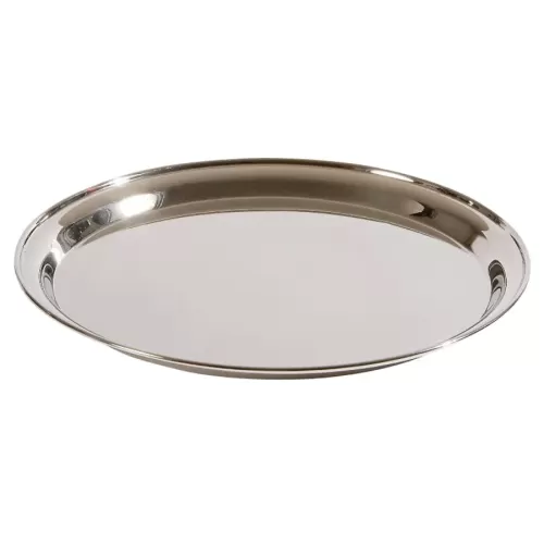 Service Tray Stainless Steel Round 41cm - pack size 1