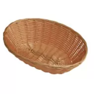 Basket Brown Polywicker Oval 23cm - pack size 1