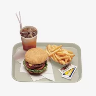 Cambro Fast Food Plastic Peach Rectangular Tray 34.5x26.5cm - pack size 1