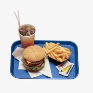 Cambro Fast Food Plastic Blue Rectangular Tray 34.5x26.5cm - pack size 1