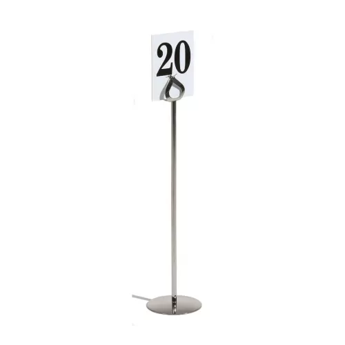 Table Number Stand Stainless steel 40cm - pack size 1