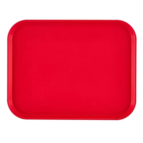 Cambro Fast Food Plastic Red Rectangular Tray 45x35cm - pack size 1