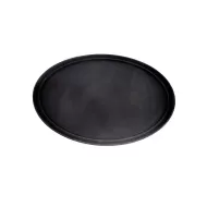 Black Tray Oval 68 x 56cm Anti Slip - pack size 1