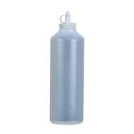 Sauce Bottle Clear Plastic 100cl - pack size 1