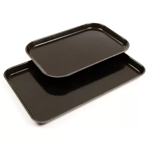 Cambro Fibreglass Black Rectangular Market Tray 38.1x25.7x1.9cm - pack size 1