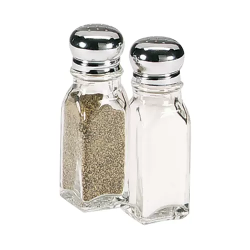 Nostalgic Salt Or Pepper Glass & Chrome 6cl - pack size 1