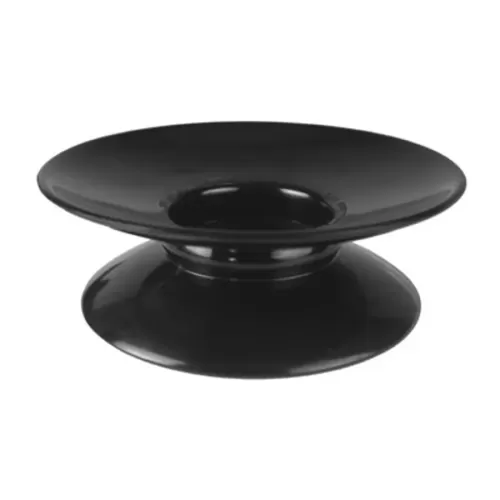Dalebrook Melamine Black Round Plain Pedestal Stand 20x7cm - pack size 1