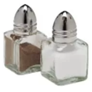 Salt Or Pepper Clear Glass & Chrome 1.5cl - pack size 1
