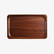 Cambro Mykonos Laminated Walnut Rectangular Non-Slip Tray 46x36cm - pack size 1