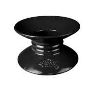 Dalebrook Melamine Black Round Embossed Pedestal Stand 17x10cm - pack size 1