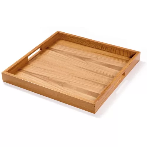 Handled Butlers Tray Oakwood Square 40 x 40cm - pack size 1