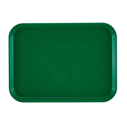 Cambro Fast Food Plastic Sherwood Green Rectangular Tray 45x35cm - pack size 1
