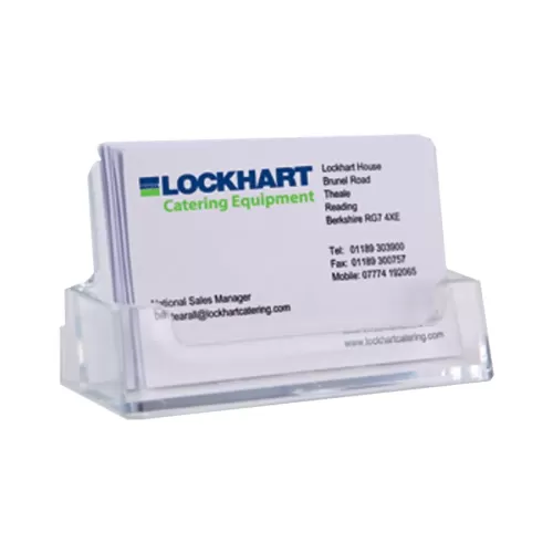 Card & Leaflet Holder Clear Acrylic - pack size 1