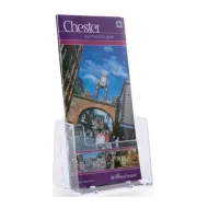 1/3 A4 Card & Leaflet Holder Clear Acrylic - pack size 1
