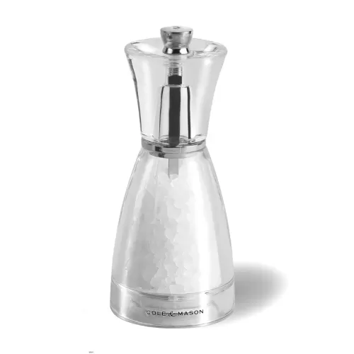 Cole & Mason Pina Clear Acrylic Salt Mill 12.5cm - pack size 1