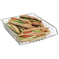 Display Basket Chrome Oblong 40 x 33 x 8cm - pack size 1