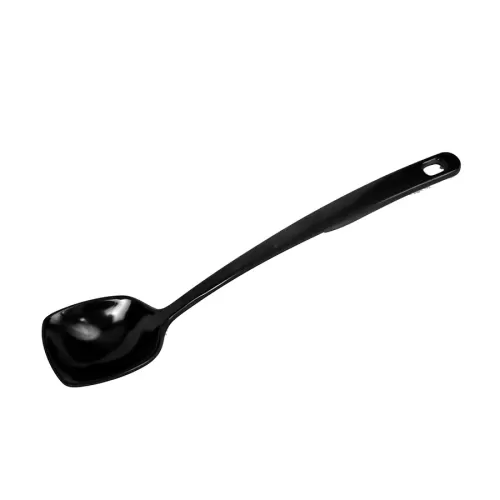 Solid Spoon Black Melamine 25cm - pack size 1