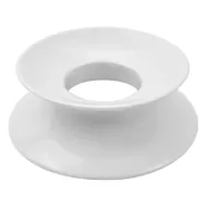 Dalebrook Melamine White Round Plain Pedestal Stand 20x7cm - pack size 1