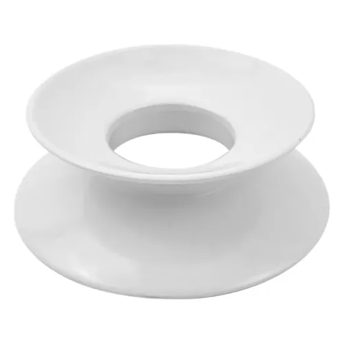Dalebrook Melamine White Round Plain Pedestal Stand 20x7cm - pack size 1