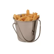 Mini Bucket Display Pot Stainless Steel 7cm diax7cm tall - pack size 1