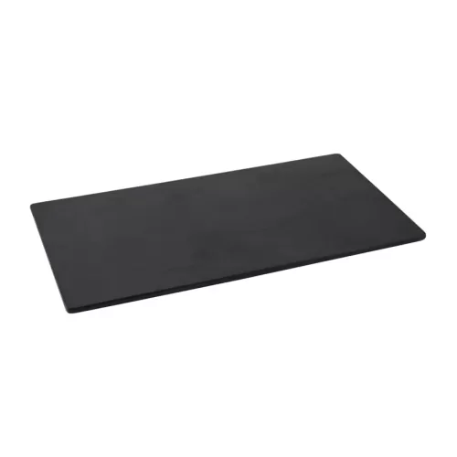 Platter Slate Black Melamine Oblong 1/3 Size - pack size 1