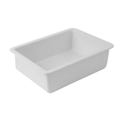 Dalebrook Polar Melamine White Rectangular Chunky Crock Insert 16.2x13x5cm - pack size 1