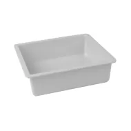Dalebrook Polar Melamine White Rectangular Chunky Crock Insert 17.3x16.2x5cm - pack size 1
