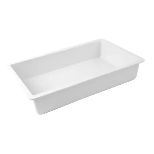 Dalebrook Polar Melamine White Rectangular Chunky Crock Insert 26.1x16.2x5cm - pack size 1