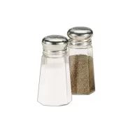 Salt Or Pepper Clear Glass &Stainless Steel 3cl - pack size 1