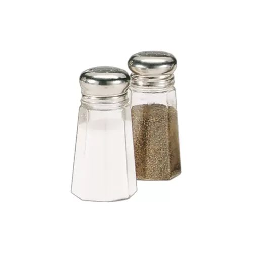 Salt Or Pepper Clear Glass &Stainless Steel 3cl - pack size 1