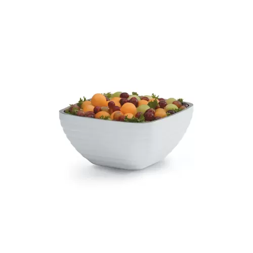 White Square Insulated Serving Bowl 3 Litre - pack size 1