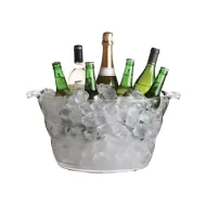 Acrylic Large Clear Oval Drinks Cooler 47 x 28 x 23cm - pack size 1