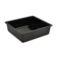 Dalebrook Melamine Black Rectangular Chunky Crock Insert 17.3x16.2x5cm 1 Litre - pack size 1