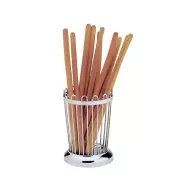 Contacto Mirror Polished 18/10 Stainless Steel Bread Stick Basket 9x13cm - pack size 1