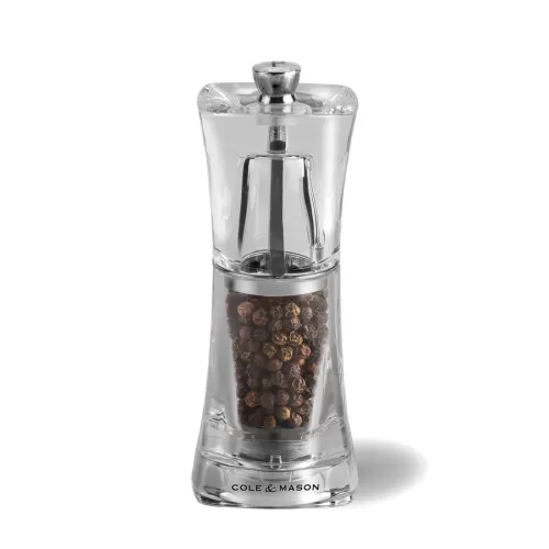 Cole & Mason Acrylic Capstan Crystal Pepper Mill 12.5cm - pack size 1