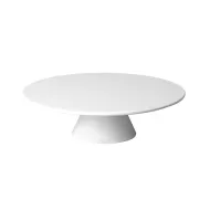 Cake Stand Round Melamine White 31 x 8cm - pack size 1