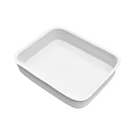White Ceramic Baking Dish Gastronorm 1/2 65mm size. - pack size 1