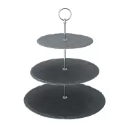 Cake Stand Slate Platter 3 Tier - pack size 1