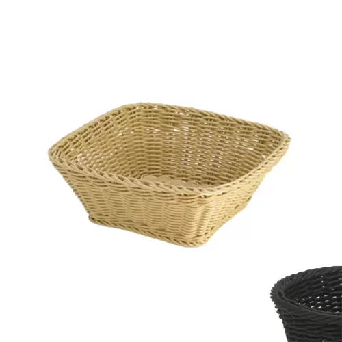 Square Conical Basket Black - pack size 1