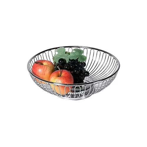 Contacto Stainless Steel Round Bread/Fruit Basket25cm - pack size 1