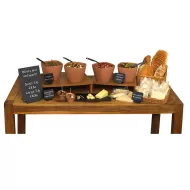 Rustic Wood 1/2 size Melamine Tray - pack size 1