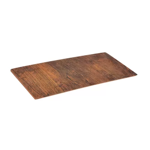 Rustic Wood 1/3 size Melamine Tray - pack size 1