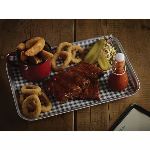 Greaseproof Paper Gingham Print Black 25x20cm - pack size 1