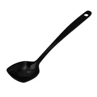 Solid Spoon Black Melamine 22cm - pack size 1