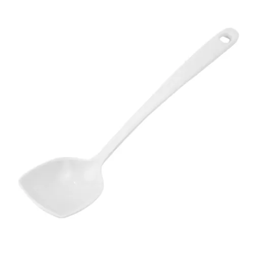 Solid Spoon White Melamine 22cm - pack size 1