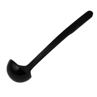 Black Melamine Solid Ladle 21.7cm 0.6oz - pack size 1