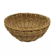 Poly Wicker Round Willow Basket 23cm - pack size 1