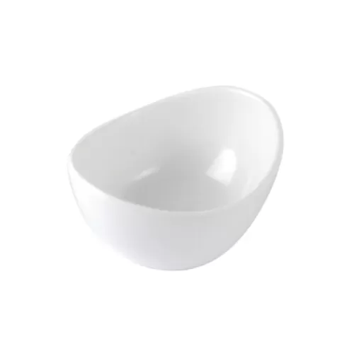 White Melamine Reef Small Oval Bowl 60ml - pack size 1