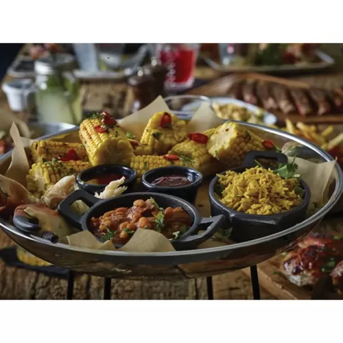 Stainless Steel Platter 14 inch 35cm - pack size 1